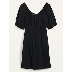 NWOT Old Navy Puff Sleeve Tie-Back Cut-Out Mini Swing Dress Plus Size 4X